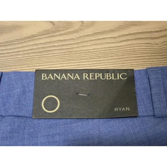 New Banana Republic Ryan Dress Pants Women's Size 0 Preppy Blue NWT - Picture 9 of 9